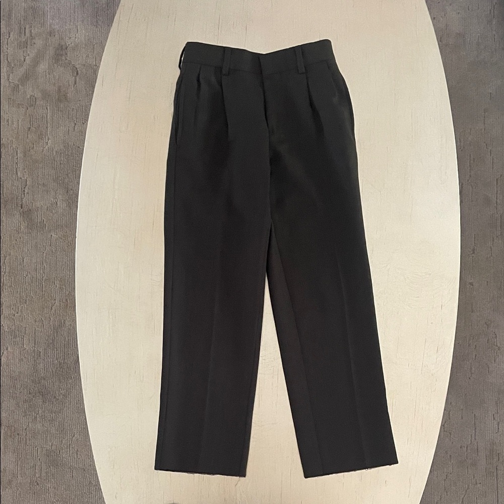 Classic Brown Boy's Wool Dress Pants